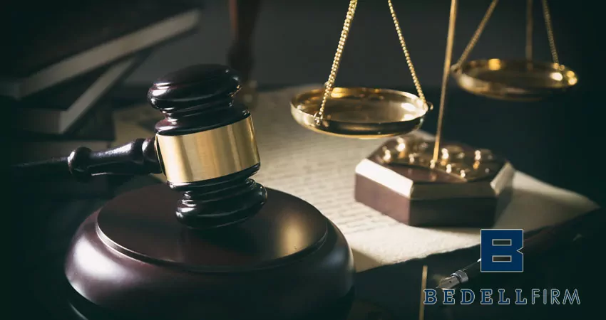 Scale of Justice and gavel