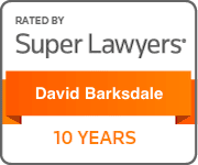 super lawyers badge for david barksdale 10 years