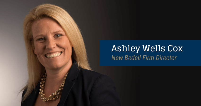 Ashley Wells Cox New Bedell Firm Director