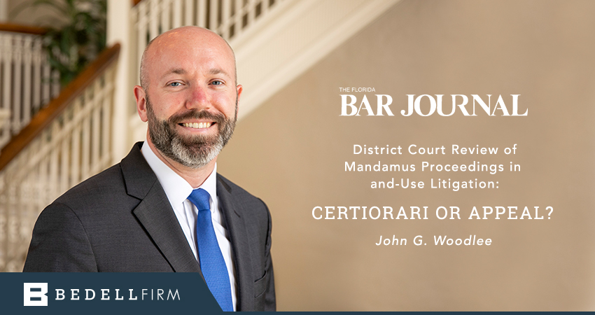 John Woodlee Featured in the Florida Bar Journal