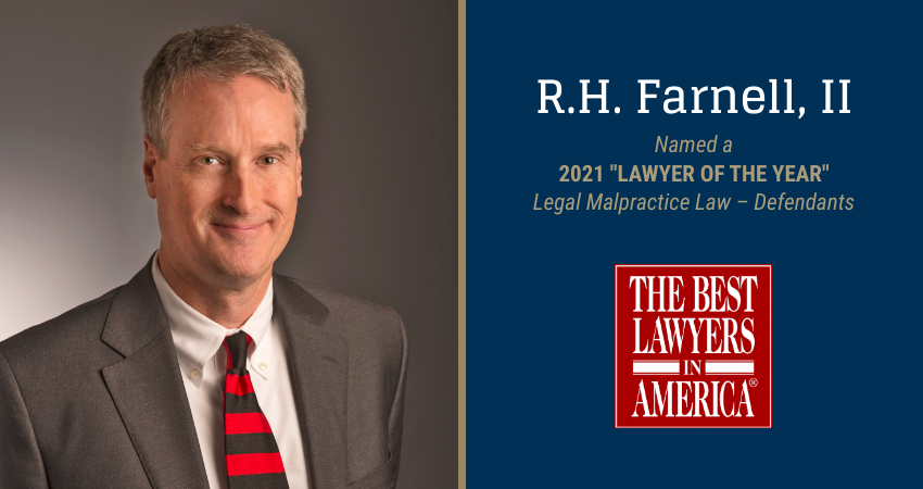 R.H. Farnell is named 2021 "Lawyer of the Year" at the Bedell Firm