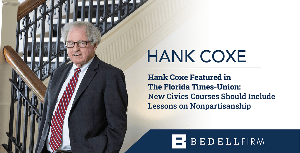 Hank Coxe: Critical of Failures to Respect Significance of Nonpartisanship